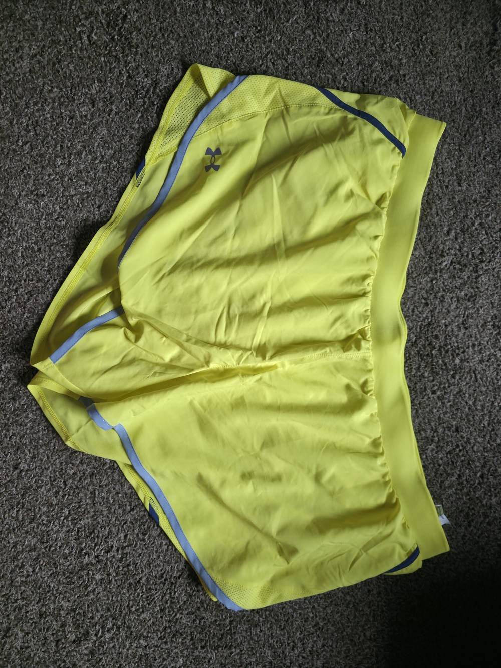 Under Armour Bright Yellow Performance Running Shorts